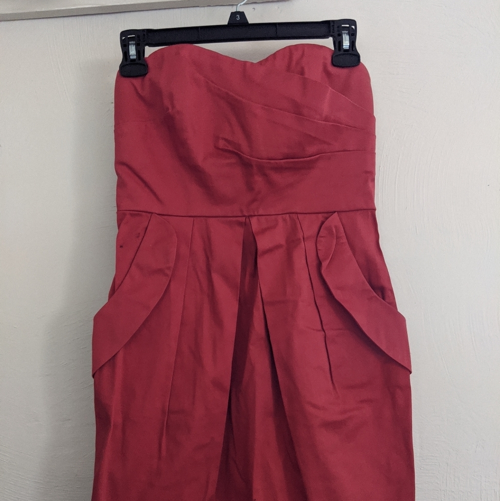 Strapless cocktail dress